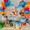 Neon Balloons Arch Kit, Hot Pink Teal Blue and Orange Balloon Garland Kit Rainbow Balloon Summer Tropical Aloha Luau Party Decorations, 18 in Clear Yellow Balloons for Hawaiian Pool Party Decor